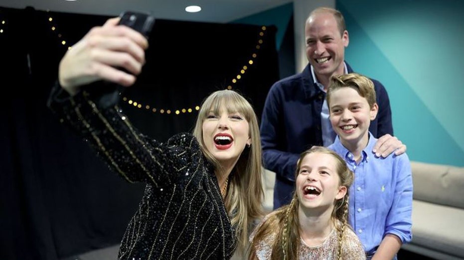 Taylor Swift takes selfie with Prince William and his children at Eras Tour show in London